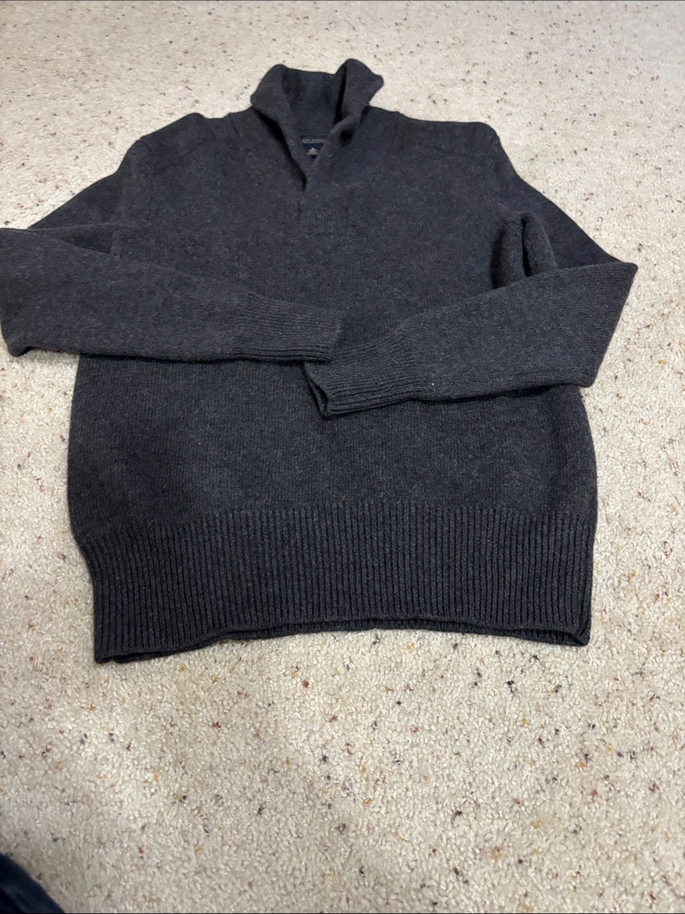 Banana Republic Charcoal Mock Neck Sweater